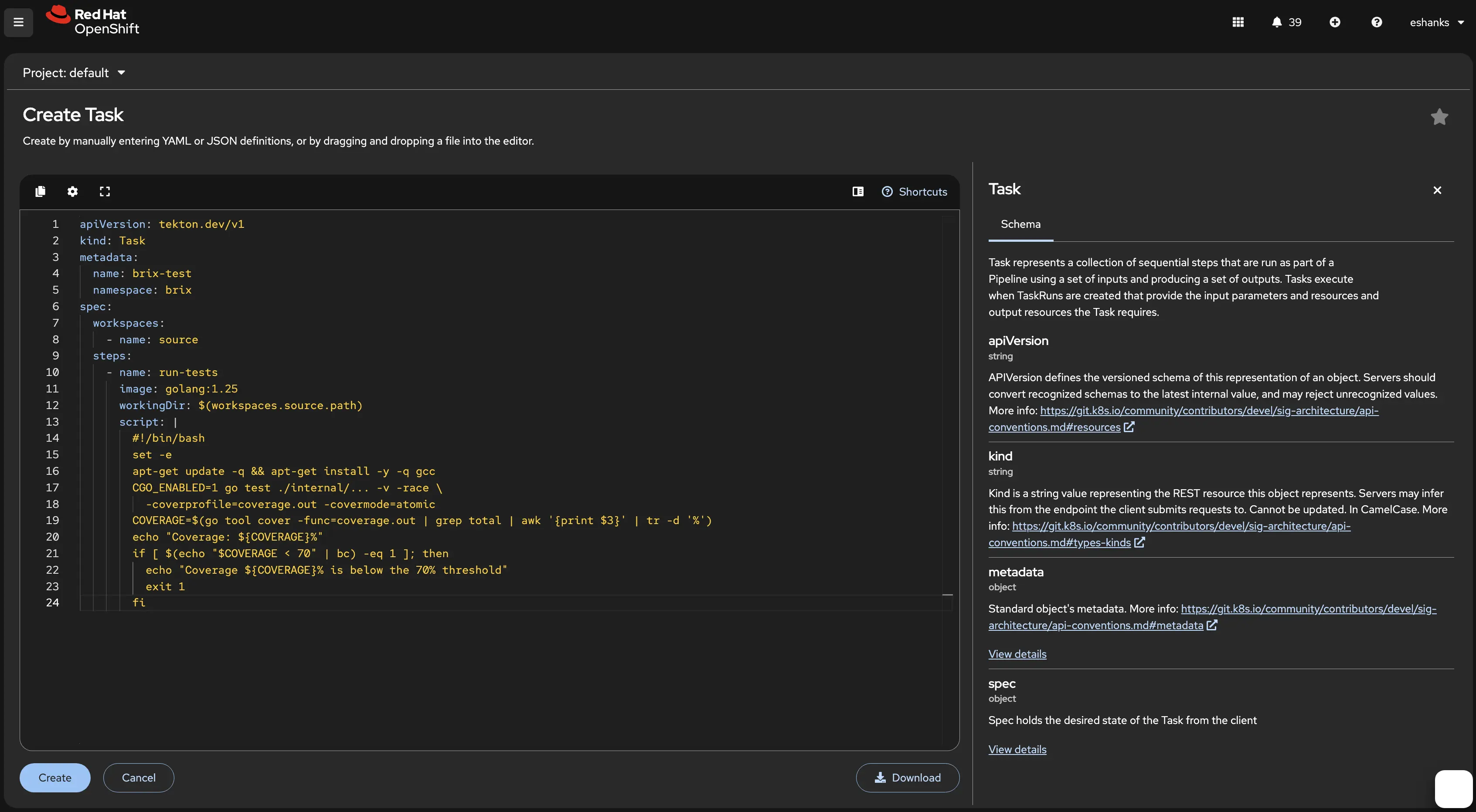 OpenShift Pipelines Custom Task