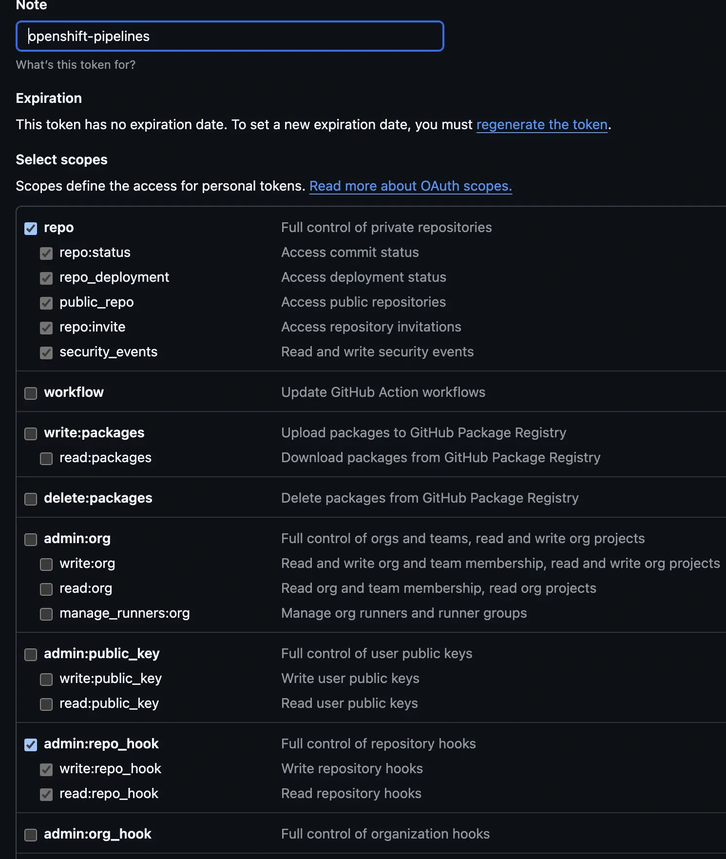 OpenShift Pipelines Git Permissions