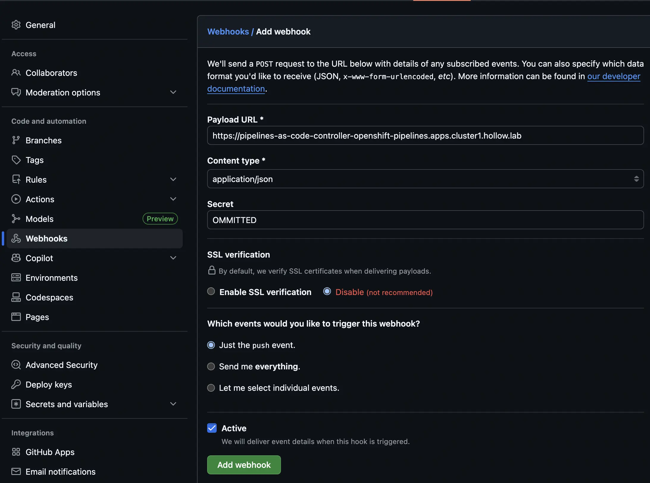OpenShift Pipelines Git Permissions