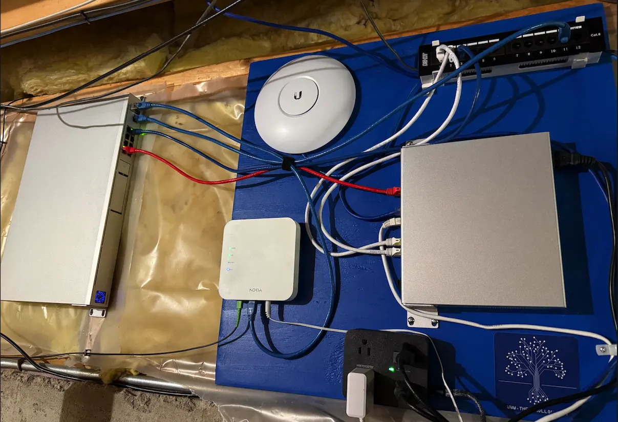 lab networking mounted