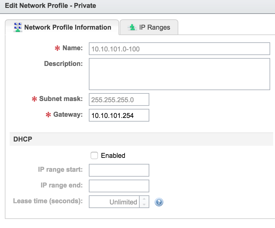Private-NetworkProfile