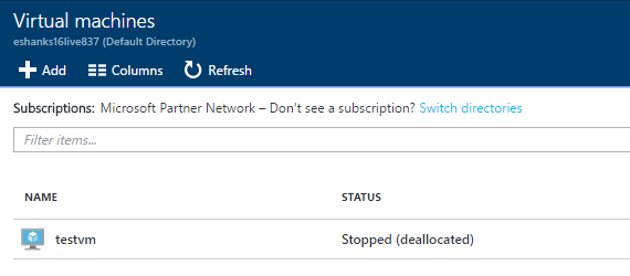 AzureTestVMrunbookexample1